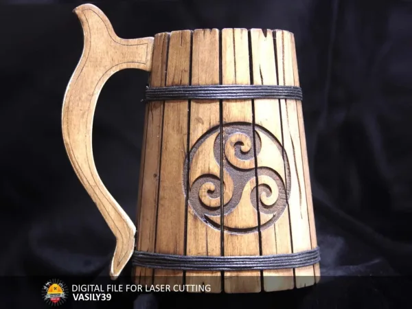 Wooden mug 00116
